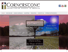 Tablet Screenshot of cornerstone-pca.com